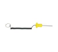 Pasador de pila de pesas de repuesto para máquinas de entrenamiento de fuerza hecho de acero y plástico con longitud extendida para un movimiento constante de nivel de peso (M8 x 80 mm)