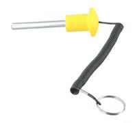 Pasador de pila de pesas de repuesto para máquinas de fitness con construcción de acero y mango de plástico para una conexión fiable al equipo de ejercicio (M10 x 80 mm)