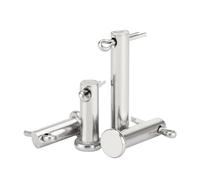 pasador de remolque Eje de pasador acero inoxidable 304 con orificio, pasadores cabeza plana, surtido M3 M4 M5 M6 M8 M10 M12 M14 M16 M18 M20, longitud 8mm-150mm para remolque(M6-(10pcs),50mm)