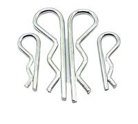 Pasador de resorte tipo R, 1 ~ 40 Uds resorte de acero tipo B Pin R-tipo chaveta onda Circlip(Galvanized,M3x60mm (10Pcs))