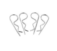 Pasador de resorte tipo R, Pasador de chaveta resorte en forma onda acero inoxidable 304(M3x60mm 5pcs)