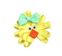 Pasador de tela para el pelo con diseño de conejitos de Pascua/pollo, accesorios para el pelo, para festivales, eventos, escuela, niños