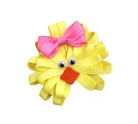 Pasador de tela para el pelo con diseño de conejitos de Pascua/pollo, accesorios para el pelo, para festivales, eventos, escuela, niños