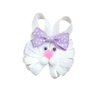 Pasador de tela para el pelo con diseño de conejitos de Pascua/pollo, accesorios para el pelo, para festivales, eventos, escuela, niños