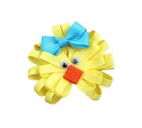 Pasador de tela para el pelo con diseño de conejitos de Pascua/pollo, accesorios para el pelo, para festivales, eventos, escuela, niños