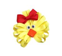Pasador de tela para el pelo con diseño de conejitos de Pascua/pollo, accesorios para el pelo, para festivales, eventos, escuela, niños