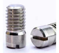 Pasador de ubicación de rosca externa, pasador cilíndrico ranurado de acero inoxidable 304, rosca externa, 10 piezas M2/M2.5/M3/M4/M5/M6/M8/M10(M8*22)