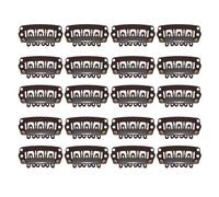 Pasador multiusos en forma de U con seis dientes para fijar el cabello, herramienta de peinado rápido, antideslizante, juego de 20 unidades