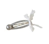 Pasador plateado con diseño de lazos de encaje para niñas y mujeres, accesorios para el cabello para despedidas de soltera, eventos, horquilla de moda para peinados