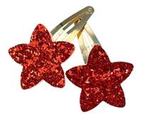 Pasadores antideslizantes para el pelo con diseño de estrella brillante, accesorios laterales para el cabello, 2 unidades