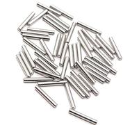 Pasadores cilíndricos Pasadores de acero inoxidable 304, 3 mm diámetro, longitudes 4 a 26 , tono plateado, paquete 50(Length 4mm)