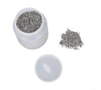 Pasadores de acero inoxidable 304 de 0,7 mm x 5 mm para vasos giratorios, agujas de molienda resistentes al desgaste para pulir piezas de metal, elimina rebabas en esquinas muertas y (0,5 x 7 mm)
