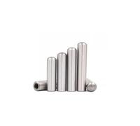 Pasadores de acero inoxidable con cabeza redonda, Pasadores cilíndricos de rosca interna 304, M6, M8, acero 40Cr, templado, paquete 10, varios tamaños(10pcs 12X55XM6)