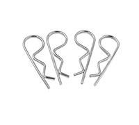 Pasadores de acero inoxidable en forma de R, Kit surtido de pasadores horquilla M1-M5 acero inoxidable 304, 158 piezas(M4x90mm 2pcs)