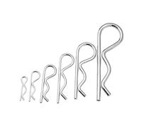 Pasadores de acero inoxidable en forma de R, Pasador de chaveta tipo Spring R, surtido pasadores for el cabello, varios tamaños M1-M7(M5x100 2pcs)