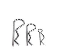 Pasadores de acero inoxidable en forma de R, Pasador de pasador chaveta resorte en forma R acero inoxidable 1-5 mm diámetro, paquete 307 piezas for automóviles(M1.6x28mm (20PCS))