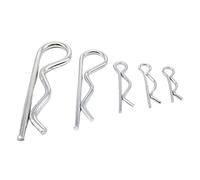 Pasadores de acero inoxidable en forma de R, Pasadores de resorte acero tipo R Múltiples tamaños 1-4 mm x 18-75 Paquete surtido 10-20 piezas(1.6x28mm (20pcs))