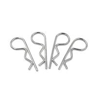 Pasadores de acero inoxidable en forma de R, Pasadores for el cabello, surtido M1-M8, 180 piezas(M6x120 (1Pcs))