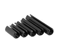 Pasadores de acero ranurados con muelle, Pasadores de resorte partidos acero al carbono negro M16x(30-100)mm(M16x80mmx2pcs)