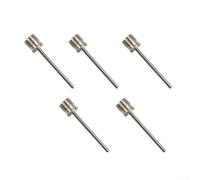 Pasadores de aire de acero inoxidable para pelotas deportivas, paquete de 10 agujas de inflador, se adapta a la mayoría de bombas y compresores para un uso fácil (5 piezas)