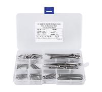 Pasadores de Aletas, Pasadores Partidos Pasador de chaveta Split Cotter Pins Surtido 11 Tipos M1.5 M2 M3 M4 M5 M6 con caja de 90 piezas