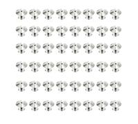 Pasadores de Bloqueo 50 Piezas Metal Cierres de Seguridad Pin Sujetadores para Joyería Broches Insignia Etiquetas de Nombres Artesanía DIY, Plata