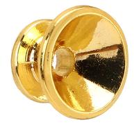 Pasadores de Bloqueo de Correa de bajo, 2 Botones Decorativos de Bloqueo de Correa de Guitarra para Ukelele para Lección de Música (GOLD)