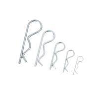 Pasadores de chaveta, 500 piezas de acero inoxidable M0.8-M8 tipo B Pin/pasador dividido/horquilla ondulada Pin bloqueo inserto R/Clip