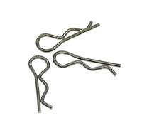 Pasadores de chaveta con resorte, Pasadores de resorte en forma R, acero inoxidable 304, paquete 10, 1,2-4 mm diámetro, 21-75 , for reparación automóviles