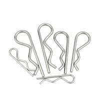 Pasadores de chaveta, Pasador de acero inoxidable 304/galvanizado tipo B R chaveta Circlip ondulado tarjeta horquilla