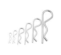 Pasadores de chaveta, Resorte tipo R pasador de chaveta Clips retención onda en forma Pin abrazadera pelo Tractor for coche