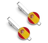 Pasadores De Corbata Con La Bandera Del Reino De España Para Hombre Con Bordes De Barra Para Corbatas Para Bodas Negocios Regalos