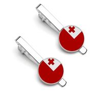 Pasadores De Corbata Con La Bandera Del Reino De Tonga Para Hombre Con Cierre De Pinza Para Negocios Fiestas Bodas Aniversarios Y Navidad