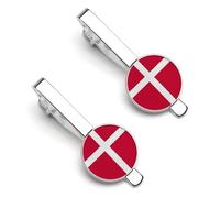 Pasadores De Corbata Con La Bandera Nacional Del Reino De Dinamarca Para Hombre Con Cierre De Pinza Para Negocios Fiestas Bodas Aniversarios Y Navidad