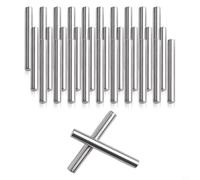 Pasadores de estante de acero inoxidable, clavijas de ubicación de estantes de 5 mm x 40 mm para estanterías, armarios y accesorios industriales, paquete de 32, resistentes al óxido, acabado plateado