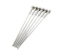 Pasadores de expulsión rectos Pin del eyector de la aguja del hombro del paso de perforación de la punta redonda de 65Mn HRC52(5pcs 1.2x3x180x40)