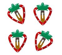 Pasadores de fresa de los años 2000 para el pelo, horquilla de piña dulce, soporte para cola de caballo, uva de los años 2000 para mujeres y bebés con diseños de frutas