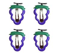 Pasadores de fresa de los años 2000 para el pelo, horquilla de piña dulce, soporte para cola de caballo, uva de los años 2000 para mujeres y bebés con diseños de frutas