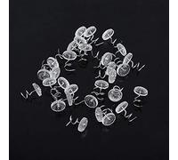 Pasadores de Giro Transparentes para Tapicería, 50 Piezas, Kit de Tornillos para Reparación de Muebles, Soportes para Techo de Coche, Sofá, Silla y Falda de Cama