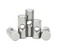 Pasadores de hardware, 10 piezas de pernos cilíndricos, pasadores cruzados, accesorios ranurados for camas o sillas, tuercas de orificio horizontal M6 M8 L = 11 mm-17 mm(OD6 M4x25(5PCS))
