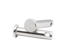 Pasadores de horquilla acero inoxidable con cabeza plana y orificio cilíndrico, M2, .5, M3, M4, M5, M6, M8, M10 M12, 2 a 10 unidades(M6 10pcs,L 25mm)