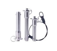 Pasadores De Liberación Rápida Pasador de liberación rápida acero inoxidable/Pasador bloqueo bola/Pasador audio matriz lineal seguridad con botón bola(1pcs 10x65mm)