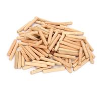 Pasadores de madera, pasadores artesanales de madera estriados redondos para juntas de carpintería, Material de haya, 6mm, 8mm, 10mm, tamaño, paquete de 100 Uds. (6*40mm un paquete)