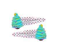 Pasadores de Navidad de moda para decoración de árbol de Papá Noel, antideslizantes, elegantes, para mujeres, niños, niñas, festivales de Navidad, peinados