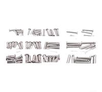Pasadores de pasador de acero inoxidable 304 (juego de 96 piezas) para aplicaciones de cabeza plana M3 y M5 - Pasadores de pestillo cilíndricos, resistentes al óxido, para maquinaria, muebles y