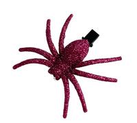 Pasadores de pelo brillantes de imitación de arácnidos, horquilla punk para fiestas de disfraces, accesorios brillantes, clip de fiesta con purpurina
