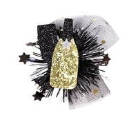 Pasadores de pelo de malla con temática de graduación con purpurina para sombrero de graduación, pinza para el pelo, herramienta de peinado para fiestas