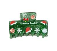 Pasadores de pelo de Papá Noel, horquilla única festiva, accesorio elegante para el pelo
