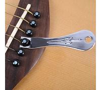 Pasadores de puente de guitarra, extractor de clavijas de puente de guitarra acústica, multifunción, extractor de clavijas de guitarra, herramienta de extracción de pines de puente, plateado