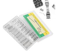 Pasadores de resorte de reloj, 300 pines de eslabones de correa de reloj, Reparación de correa de reloj de acero inoxidable, Pasadores de pulsera de reloj de 0.9 mm Surtido de piezas de reloj de acero